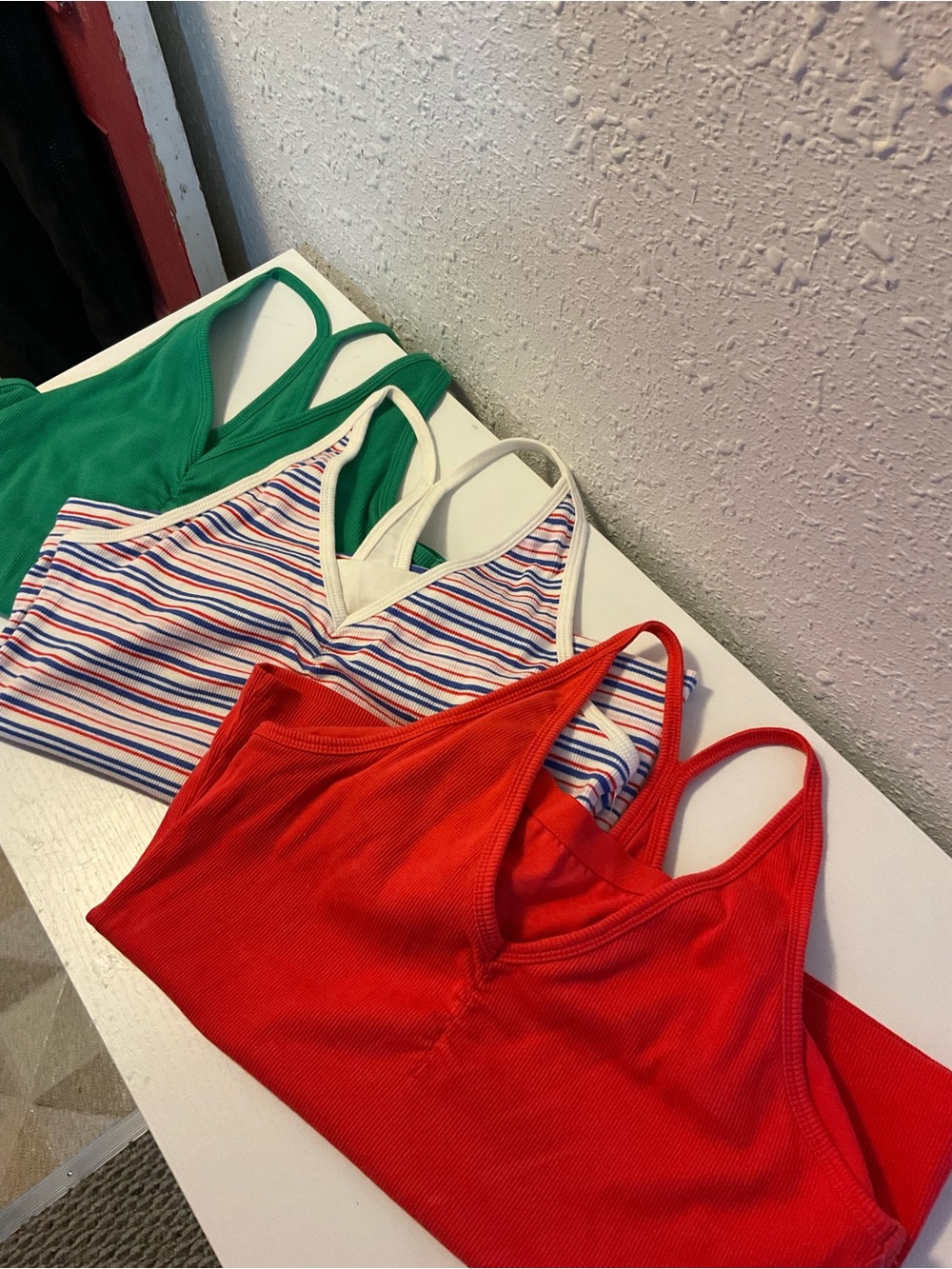 Lot of 3 NWT Old Navy Ribbed Racer Back Tank